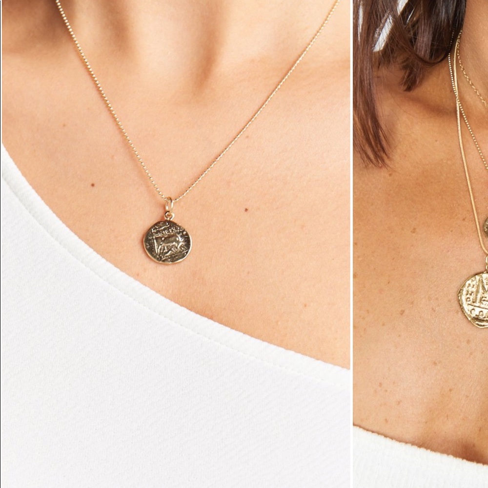 Sold Child of wild Aztec coin necklace - Picture 2 of 4